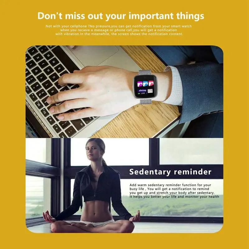 G12 Bluetooth Smart Watch For Men Women Smart Watch With Detachable BandCall Sms Reminder Sleep Monitor Pedometer8 Sports