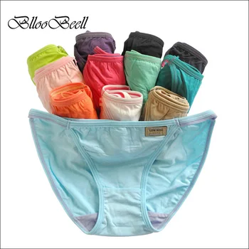 

BllooBeell Women's Modal Underwear Sexy Low Rise Panties for Women Comfortable G-String Panties Lady's Briefs 12Color Size M/L