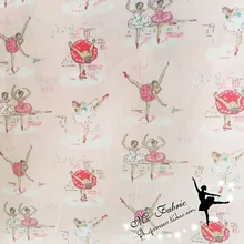 50*140 см балетная хлопковая ткань для девочек, Лоскутная Ткань, для танцев, для рукоделия, для шитья, стеганый материал для полных четвертей