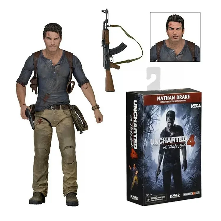 NECA Uncharted 4 вор конец Натан Дрейк Ultimate Edition ПВХ фигурка Коллекционная модель игрушки 7 "18 см