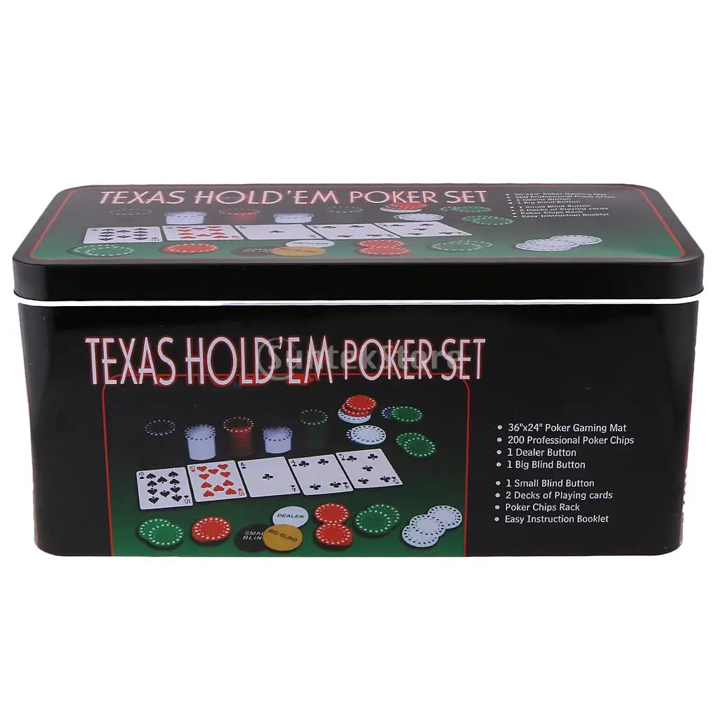 

Set of 200pcs Poker Chips for Texas Hold'em Poker Card Party Game Supplies