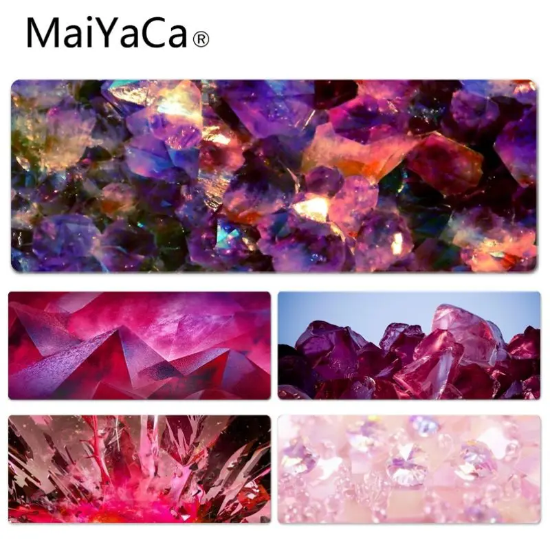 

MaiYaCa New Designs Pink Crystals Durable Rubber Mouse Mat Pad Size for 300*600 300*700 300*800 300*900 and 400*900*2mm