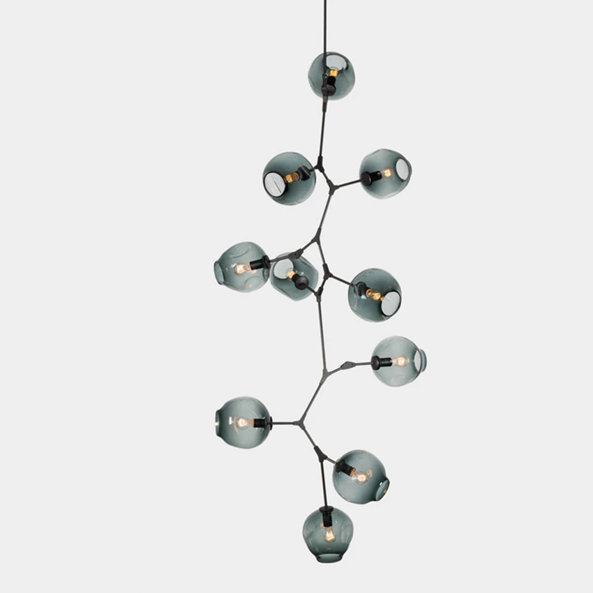 

Modern AC 60-260V E27 LED Chandelier Glass Ball Stairs Lamps Pendant Lamps Lights Hanging Lights Avize Luminaire Lighting Decor