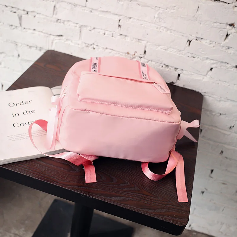 Menghuo Large Capacity Backpack Women Preppy School Bags For Teenagers Female Nylon Travel Bags Girls Bowknot Backpack Mochilas (37)