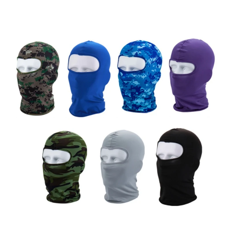 

1 Pcs Face Shield Protection Tactical Paintball Military Army Anti-terrorism Mask Lycra Fabric Dust Prevention Face Shield