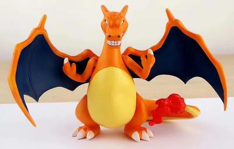 8CM Funny smile Charizard pokemones Action Figure For Kids Children Birthday Gift