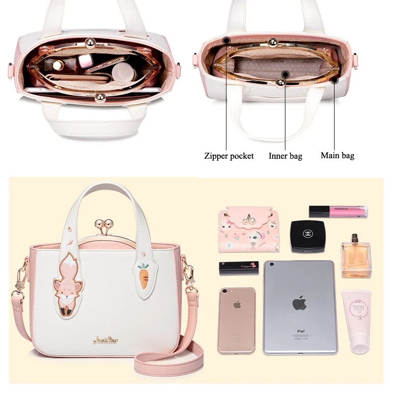 Just star women leather handbag 7-1