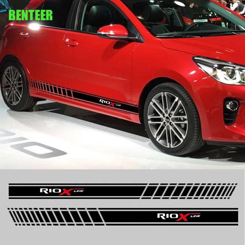 2 шт KK автомобильный боковой Стикер для Kia RIO X LINE