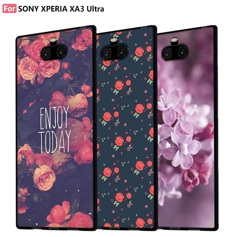 Глянцевый силиконовый чехол для Sony Xperia XA3 ультрапротектор бампер из ТПУ задняя