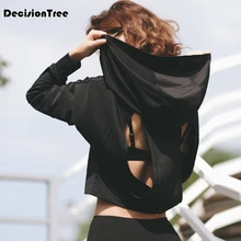 Женский бесшовный короткий топ с длинным рукавом, спортивная одежда для бега, йоги, фитнеса, спортзала, тренировок