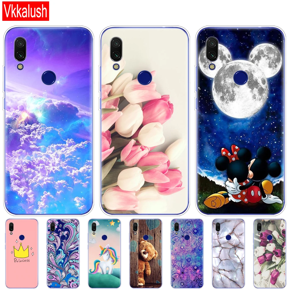 

For Xiaomi Redmi 7 Case Silicon Painting Soft TPU For Xiaomi Redmi 7 Case 6.26 Inch Snapdragon 632 Model Fundas Coque