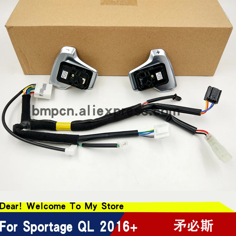 

Steering Wheel Paddle Shift LH RH Set with wire For KIA Sportage QL 2016+ 96770-D9000 96780-D9000 56190-D9870