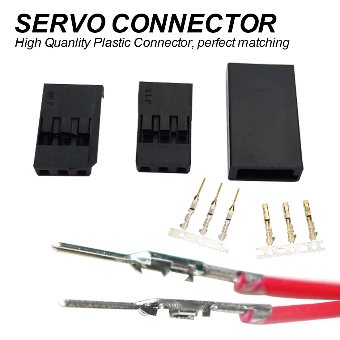

Male/ Female 10/ 20pair Connector For JR/Futaba For RC Model, Servo Connector, Model Receiver Battery ESC Connection