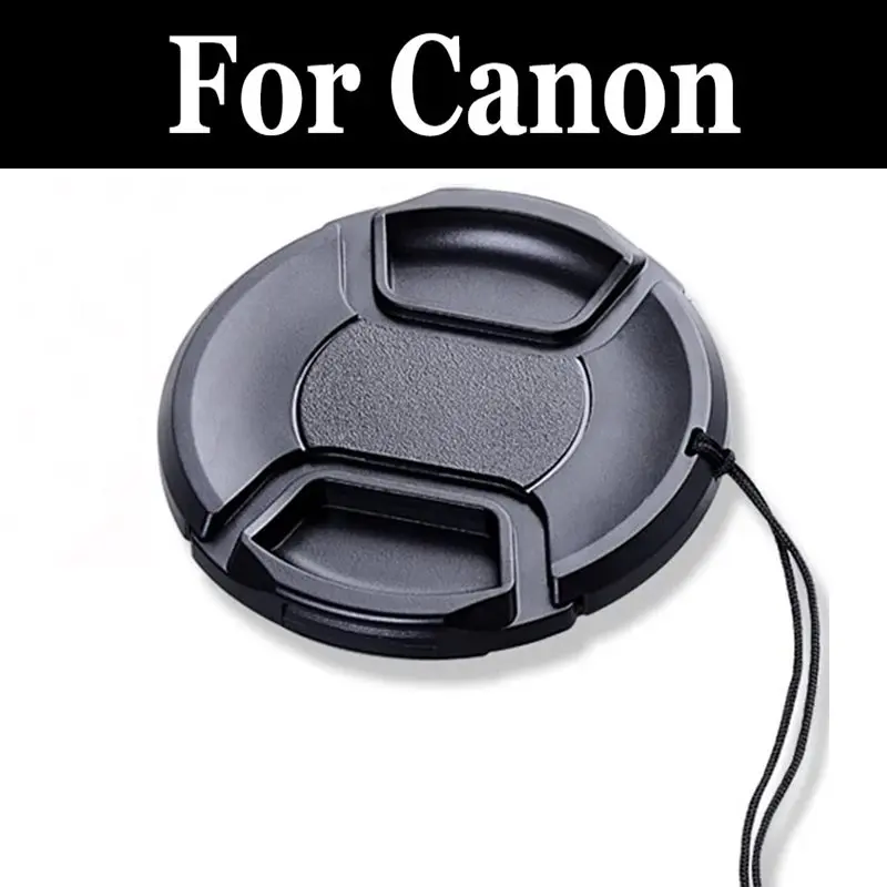 

Lens Cap Snap On Center Pinch Lens Cover Anti-lost Rope Set For DSLR For canon PowerShot G1 G3 G5 G7 G9 X Mark II G12 G15 G16