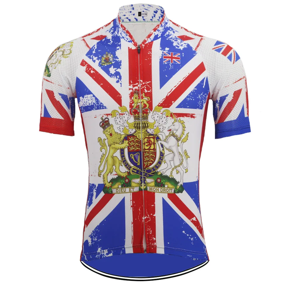 

NEW cycling jersey men short sleeve United Kingdom cycling clothing Mountain cycling top roupa Breathable MTB can customized