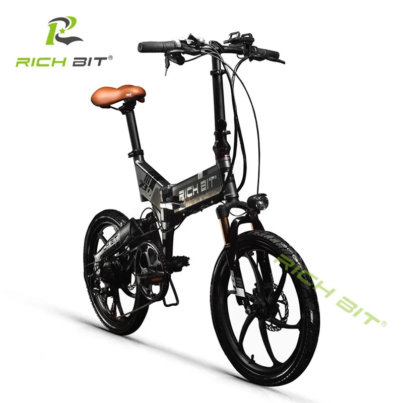 Flash Deal RichBit New ebike 48V 8Ah Hidden Battery Folding Electric Bike 7 Speed Integrated Rim Electric Bicycle Mtb bicicleta eletrica 6