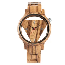 Creative Bamboo Wood Wrist Watch Men Novel Design Hollow Triangle Dial Quartz Men's Watches Best Gift Christmas Watches Creative Bamboo Wood Wrist Watch Men Novel Design Hollow Triangle Dial Quartz Men's Watches Best Gift Christmas Watches