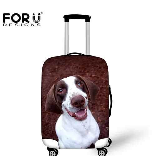 FORUDESIGNS Dustproof Travel Suitcase Cover Black 3D Dachshund Animal Luggage Protector Cover For 18 20 22 24 26 28 30 Inch Case - Цвет: H1454