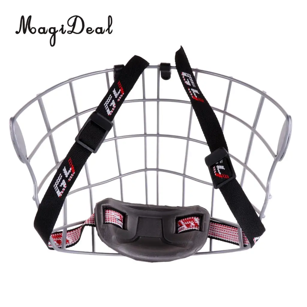 A3 Steel Flat-Cut Ice Hockey Helmet Cage Mask Face Shield with Accessories
