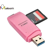 Malloom 2 шт. мини-карта считывателя компьютера 5 Гбит/с супер скорость USB 3,0 Micro SD/SDXC TF кард-ридер адаптер