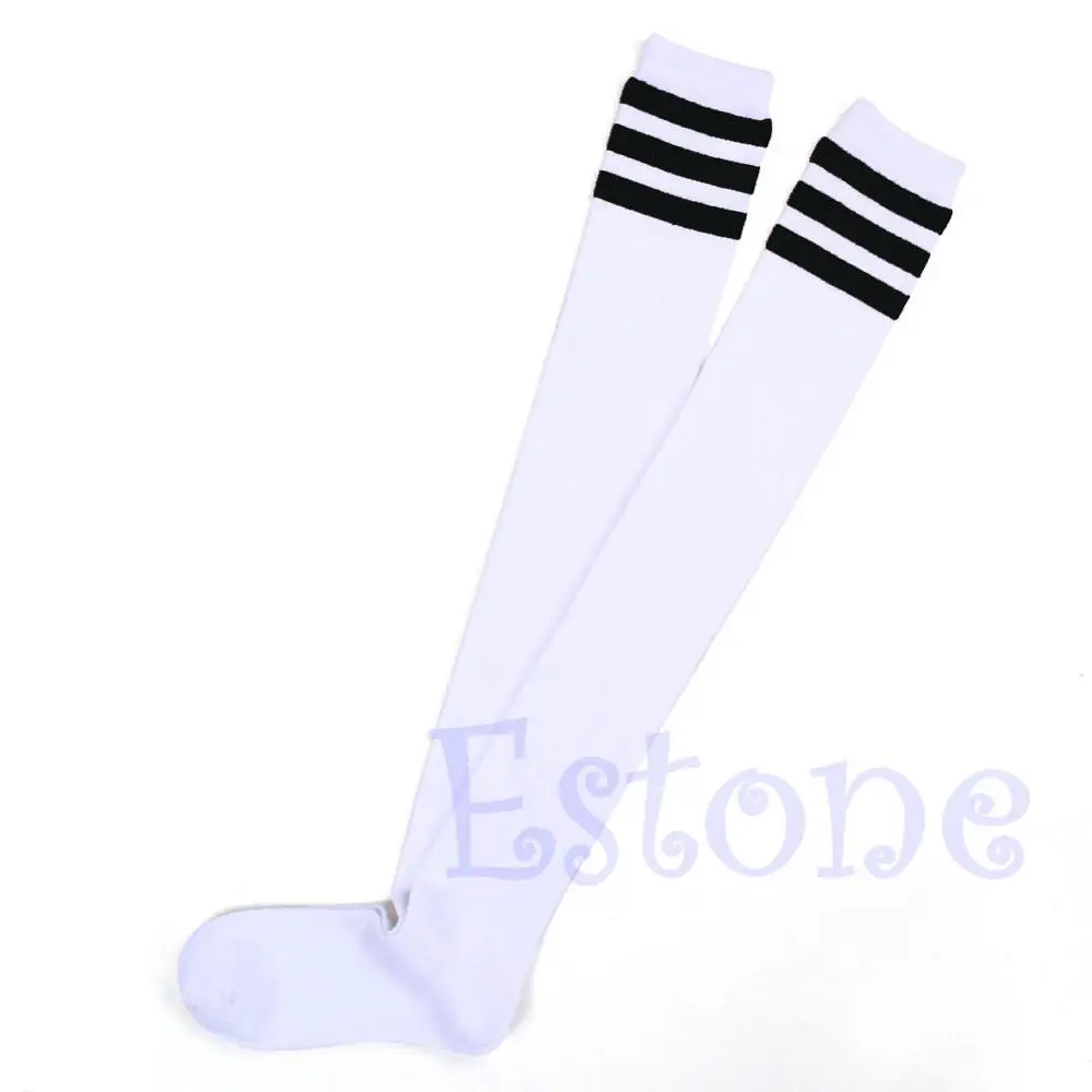 Thigh High Sexy Cotton Socks Women's Striped Over Knee Girl Lady Sock A5405