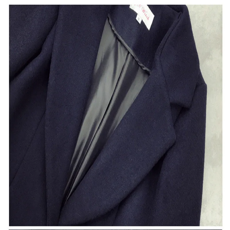Fashion coats and jackets women winter ladies coats Winter Lapel Wool Coat Trench Jacket Big Pocket Overcoat Outwear O15#N (4)