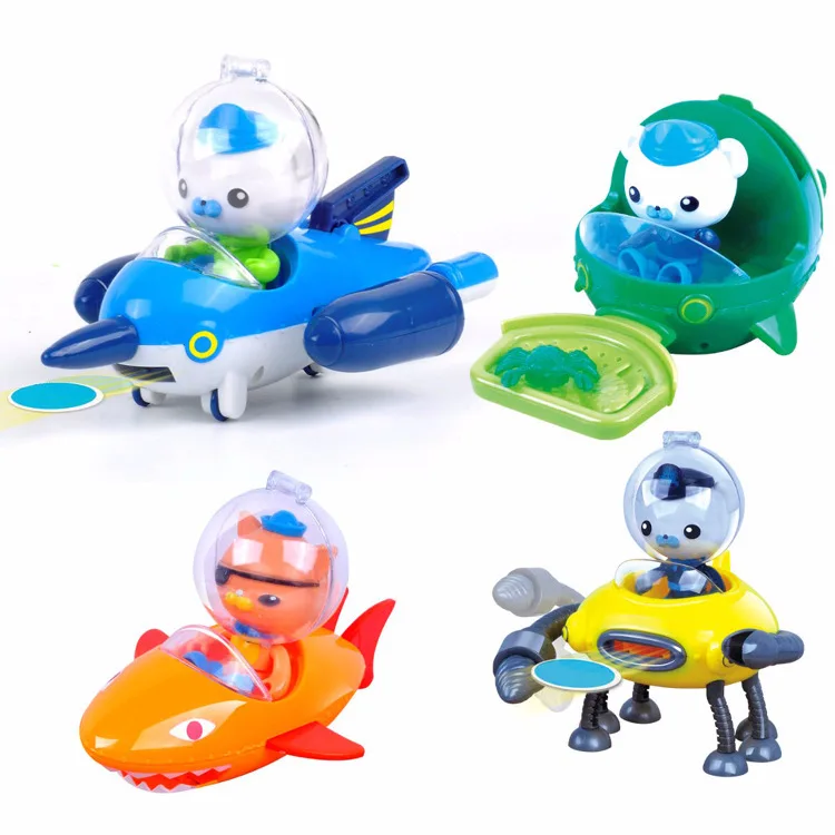 4 шт./лот Octonauts Gup автомобили Лодка Корабль игрушки капитан Barnacles Kwazii Shellington лучший
