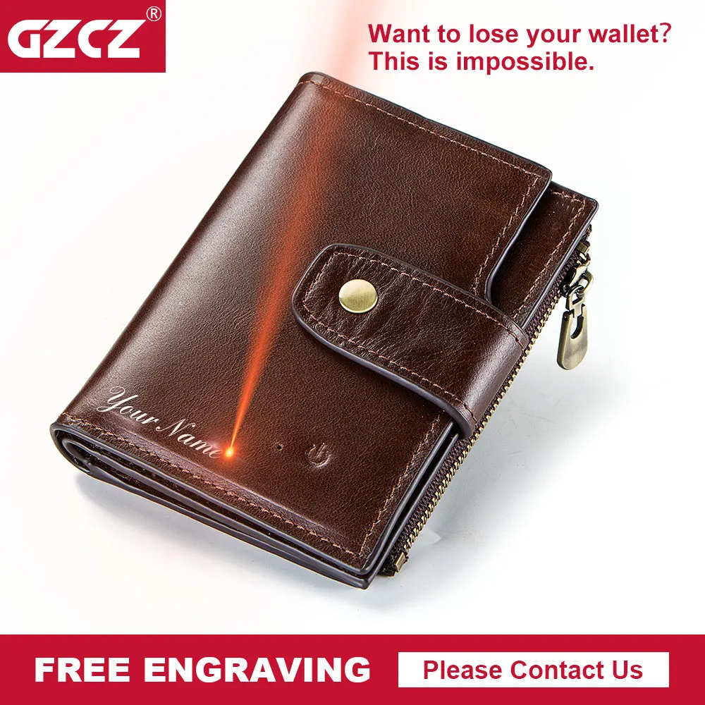 GZCZ Genuine Leather Wallet Men Coin Purse Small Male Clutch Wallets Portomonee Hasp Mens Money Bag Card Holder Free Engraving GZCZ Genuine Leather Wallet Men Coin Purse Small Male Clutch Wallets Portomonee Hasp Mens Money Bag Card Holder Free Engraving