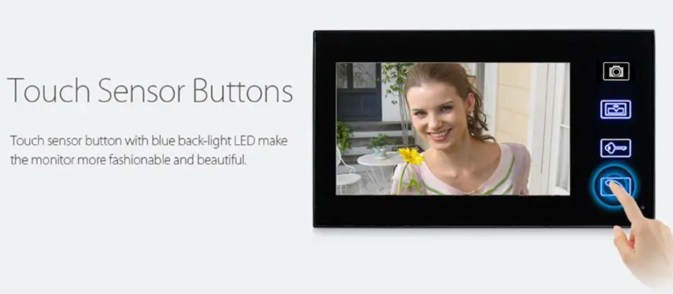 Yobang безопасности-smart 7 "Touch Беспроводной телефон видео домофон Дверные звонки охранных одной камеры Дверные звонки домофон Системы