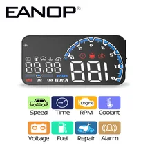 EANOP sBright HUD Head up display OBD2 On Board Car Computer Auto accesories Universal car Speed Projector Navigation