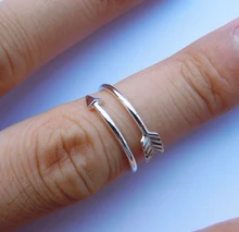Wellmade Solid 925Sterling Silver Arrow Ring