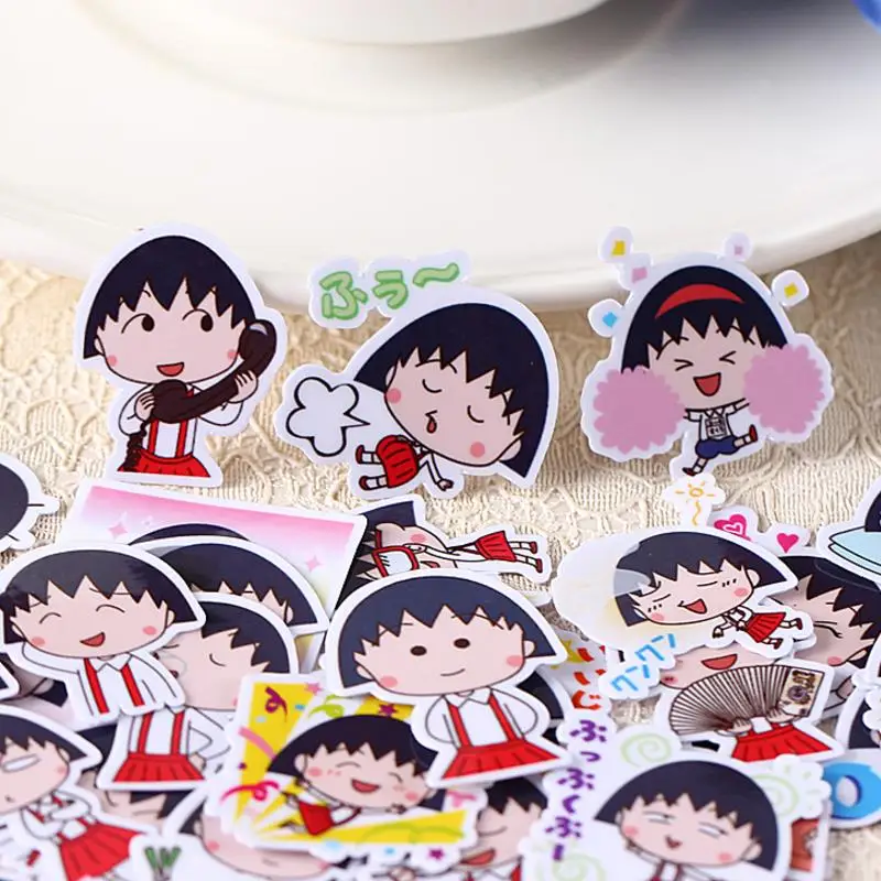 40 шт./упак. креативный прекрасный самодельный Аниме Chibi Maruko Скрапбукинг стикер s/декоративная наклейка классические игрушки подарок