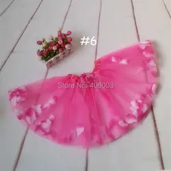 Бесплатная доставка весенняя ярко-розовая пышная юбка-пачка детская юбка принцессы для маленьких девочек юбка-пачка в цветочек
