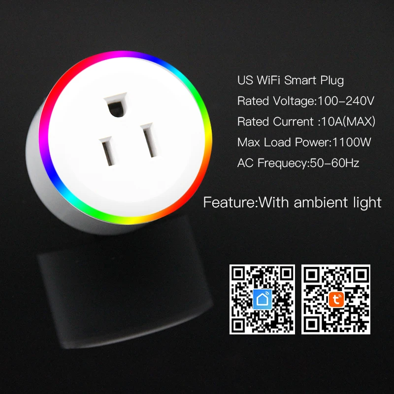 FrankEver US Smart Plug 10A домашняя Автоматизация Wi-Fi розетка синхронизации включения/выключения питания работает с Alexa и Google Tuya Smart life APP