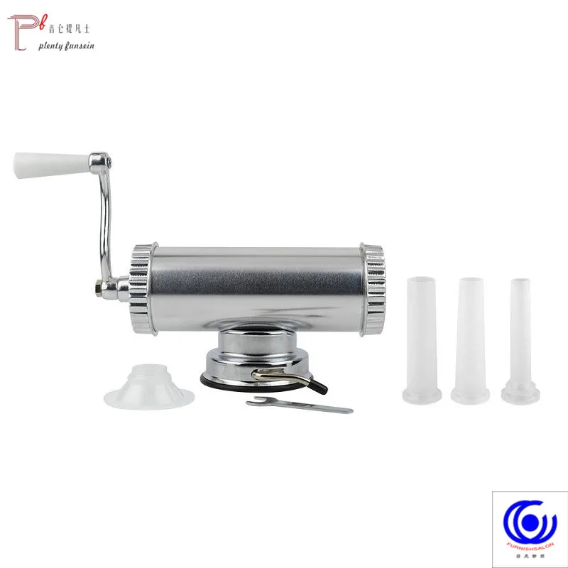 Preise 1 KG 2LBS Horizontale Manuelle Art Fleisch Wurst Stuffer Mit Saug Basis Hausgemachte Füllstoff Spritze Aluminium Salami Maker Maschine