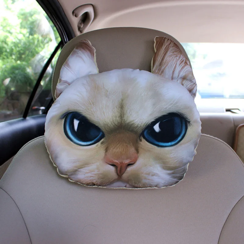Подушка подголовник с забавной собакой Хаски котом|head rest pillow|headrest chaircar seat neck cushion |