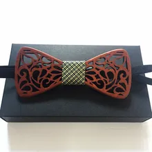 Rewood модные галстуки для мужчин из полой древесины с бантом свадебные костюмы деревянная бабочка-бабочка форма Bowknots Gravatas тонкие мужские галстуки