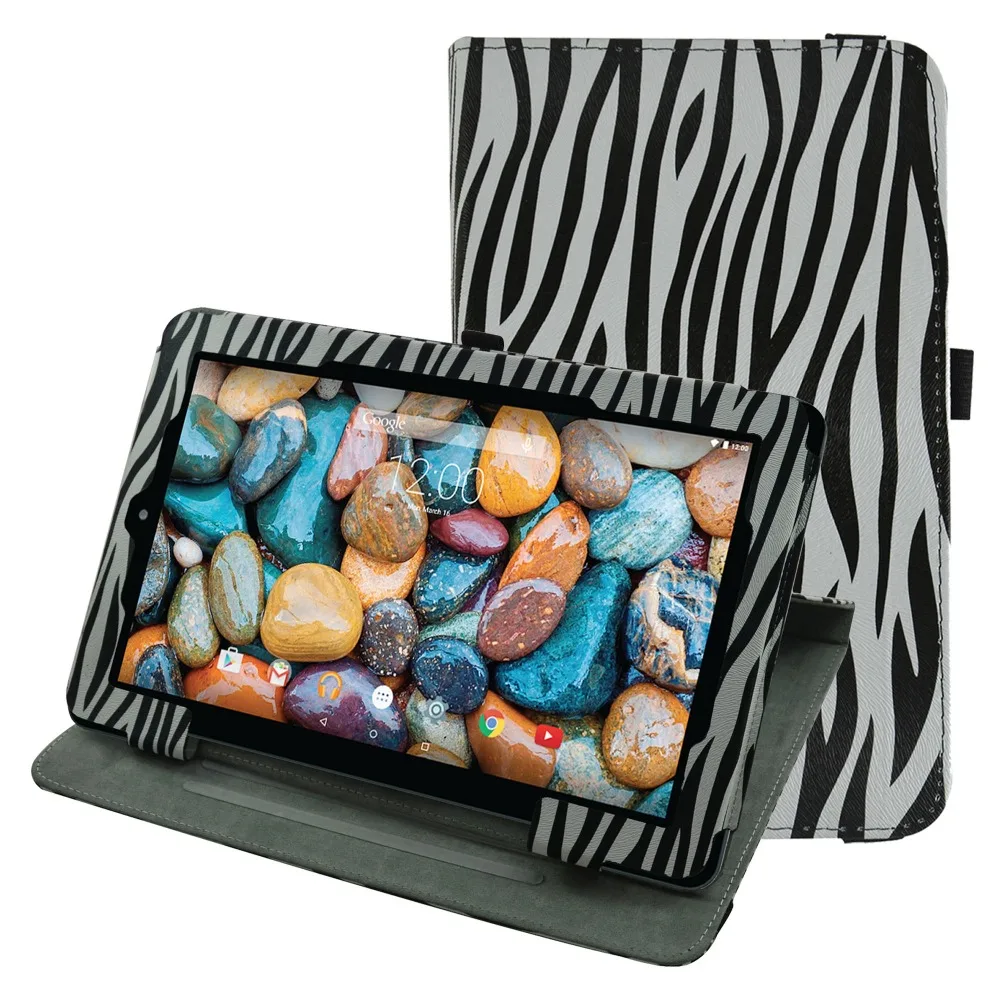 

360 Degree Rotary Rotating Leather Cute Case Cover For 10.1" RCA 10 Viking Pro Tablet 2015