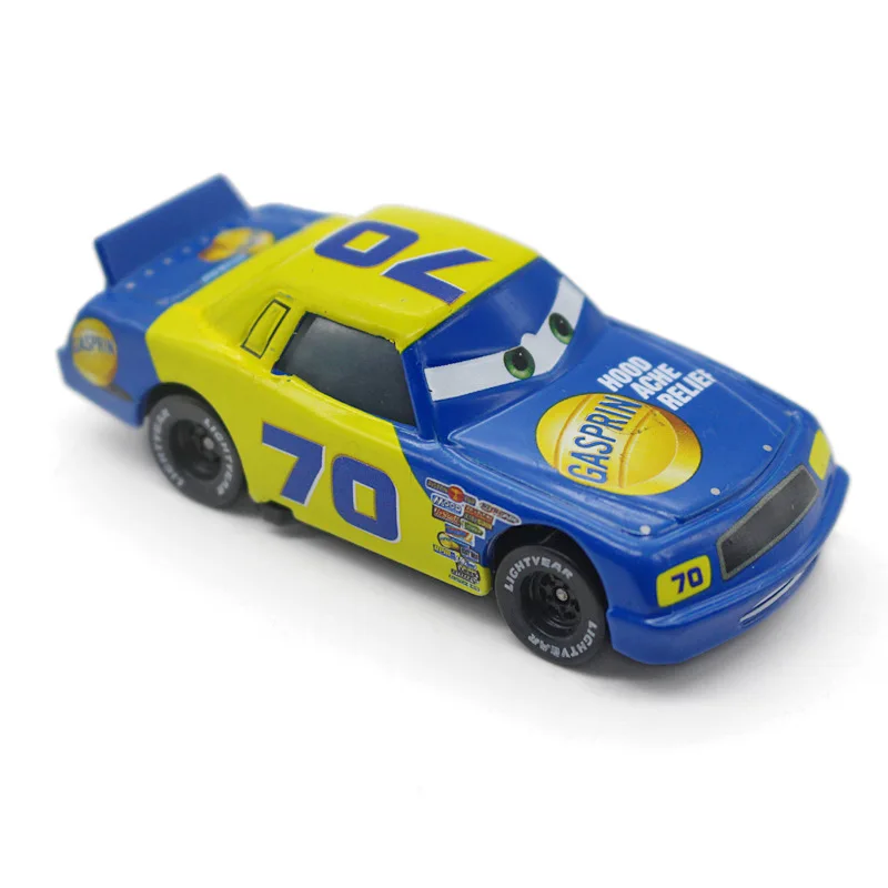 Disney Pixar Cars Lightning McQueen 2 шт. No.70 GASPRIN Mack Truck & Racer Литые металлические легированные