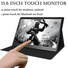 15,6 дюймов супер тонкий легкий вес 650 г Тип C 10 Точка сенсорный мониторы для портативных компьютеров оконные рамы Android Macbook Linux OS