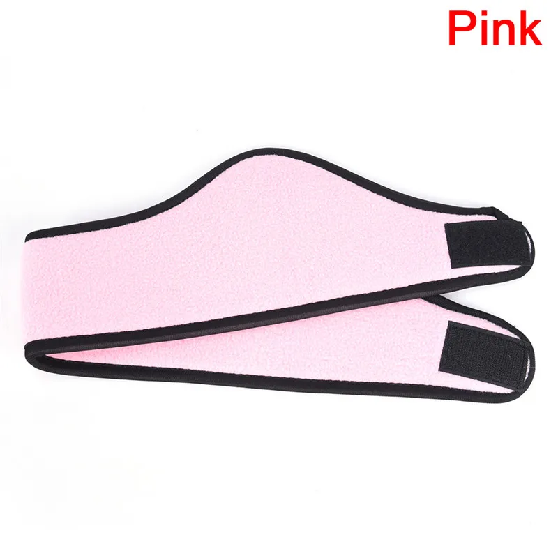 1 шт. зимняя головная повязка для ушей Защитная флисовая Ушная муфта унисекс стрейч спандекс 4 цвета - Цвет: pink