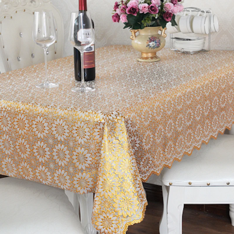 PVC Tablecloth Dining Table Plastic Cover Coffee End Table Cloth