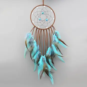 

Dreamcatcher Gift checking Dream Catcher Net With natural stone Feathers Wall Hanging Decoration Ornament