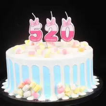 1 шт., вечерние свечи с цифрами в высоту 0-9, украшения для торта, Детские вечерние свечи для свадебного торта, украшения для торта на день рождения