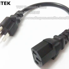 NCHTEK US шнур питания, гнездо 3 зубец C13/5-15 P, Nema 5-15 P 3Pin США штекер в IEC 60320 C13 Кабель-адаптер, 15 шт