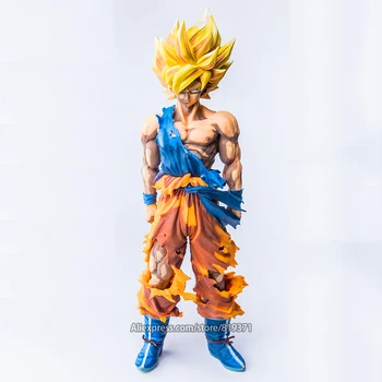 

34cm DragonBall Z Master Stars Piece The Son Goku Super Saiyan Special Color ver. Dragon Ball Figure Action Figuras Juguete Toys