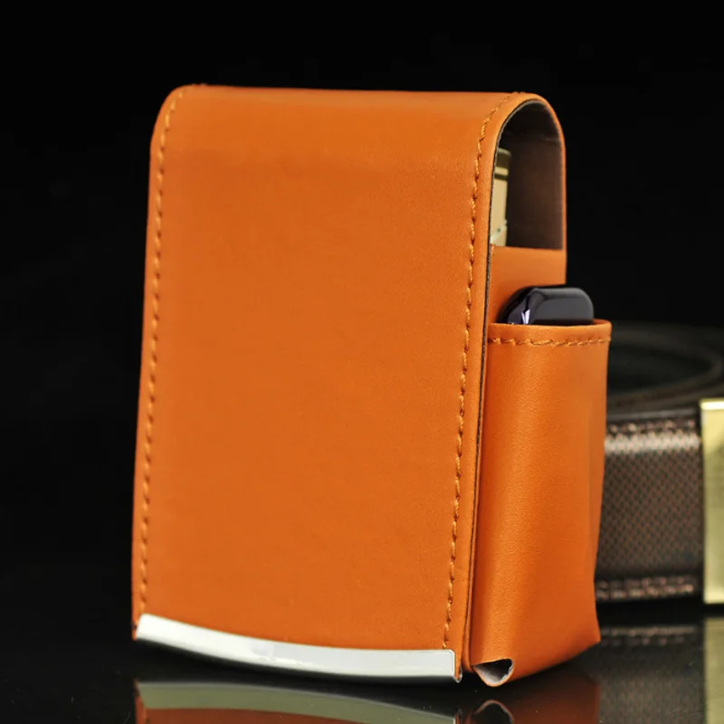Fashion Leather Cigarette Packs Lighters Belt Clip Outdoor Hunting
