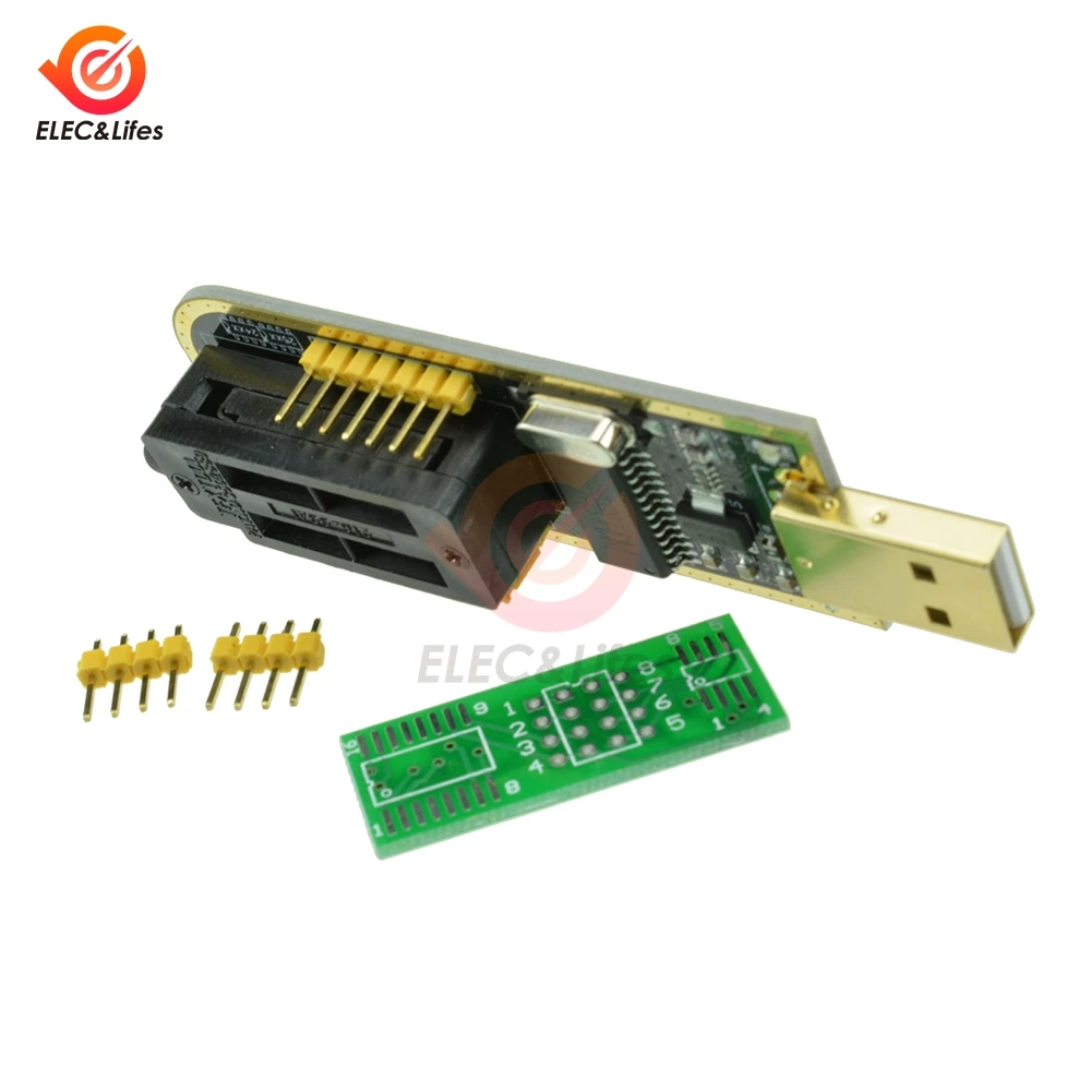 USB программист CH341A серии 24 EEPROM писатель 25 SPI флэш-память, BIOS плата Модуль гибкий кабель USB для ttl 5 V-3,3 V с программным обеспечением и драйвер