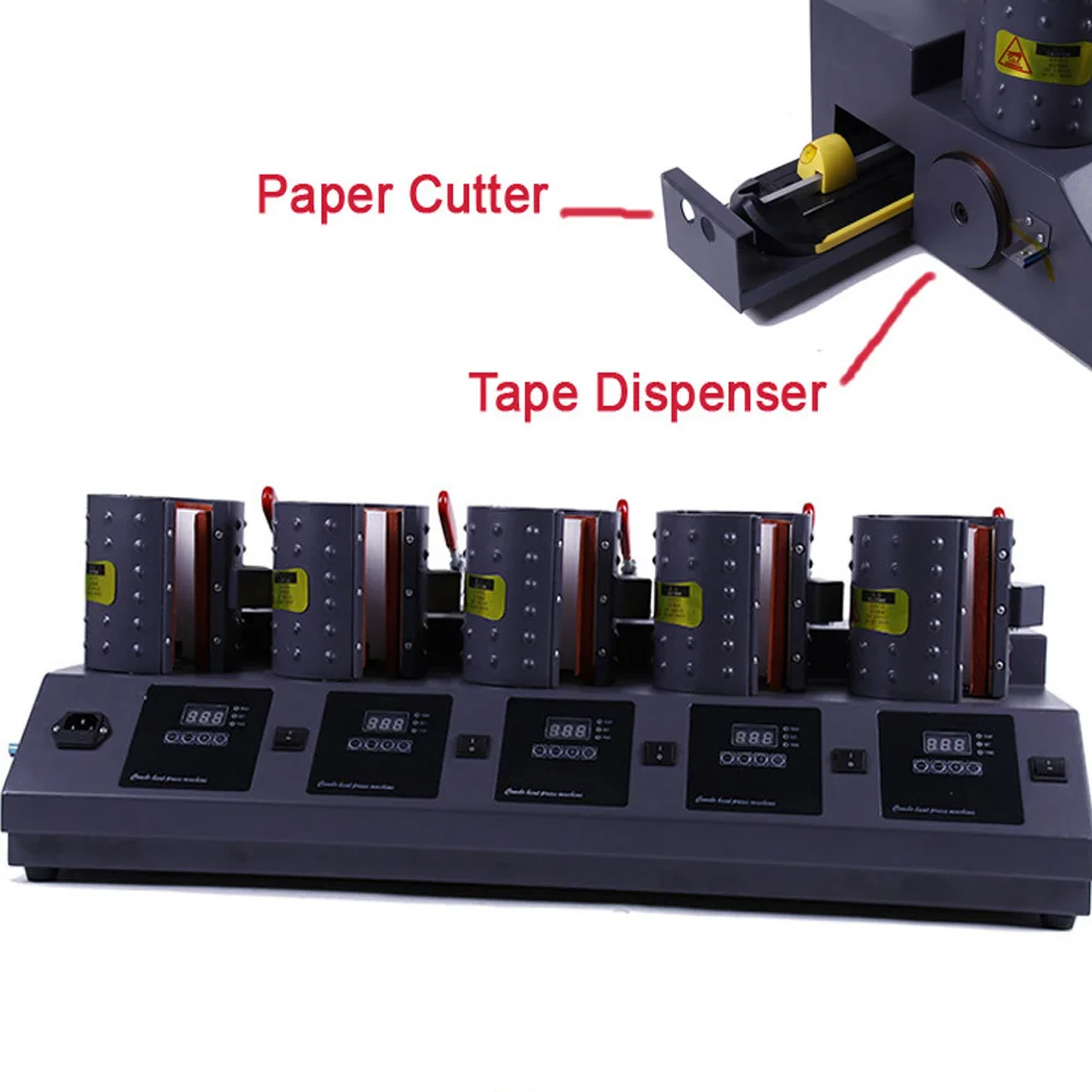 Высокоэффективная 5 в 1 машина для печати кружек, машина для печати кружек/чашек, ручная пресс-машина, термопресс/сублимационная пресс-машина