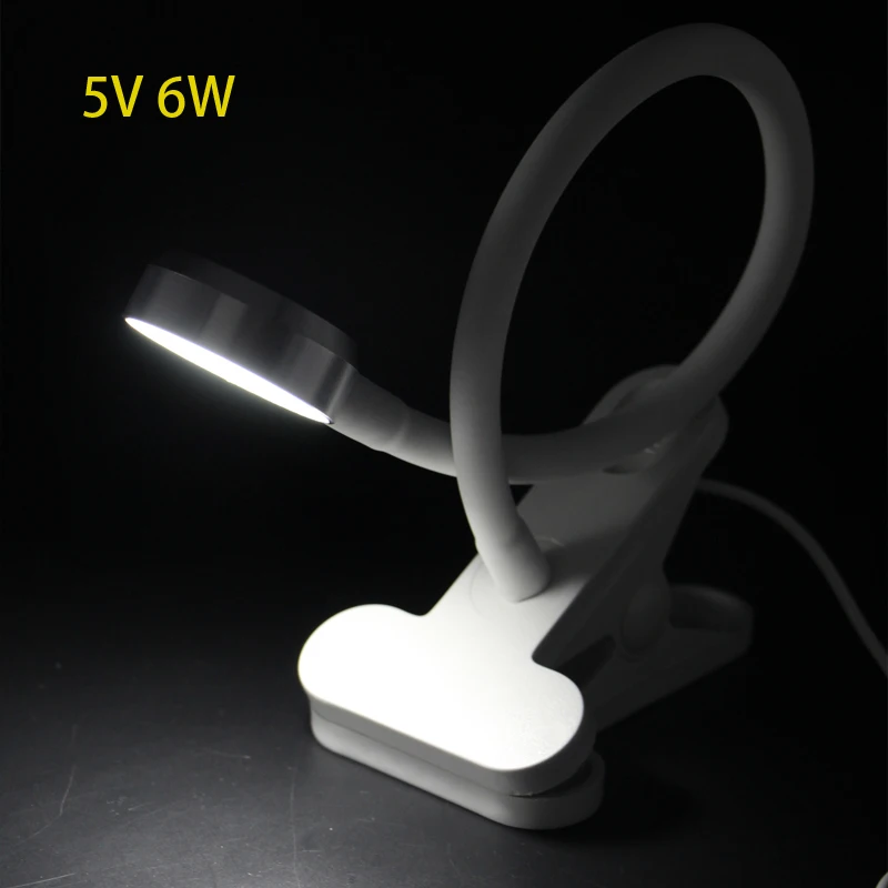 

DC 5V Mini LED Ceiling lamp 6w Gadget Light For Camping Book Desk Reading lampada Camping Travel clip light With ON/OFF Switch